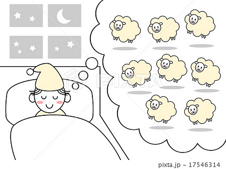 羊 睡眠 イラスト 17546314