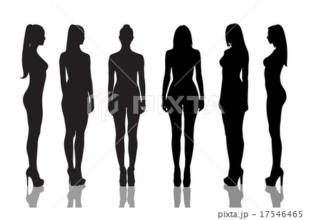 Silhouettes of naked girls full length Silhouettes of naked girls full length 17546465