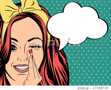 Pop Art illustration of girl  17546710