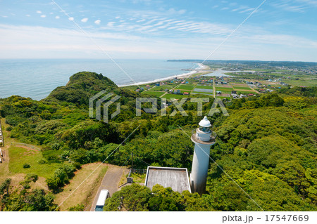 太東崎灯台とその周辺を空撮 太東崎灯台とその周辺を空撮 17547669