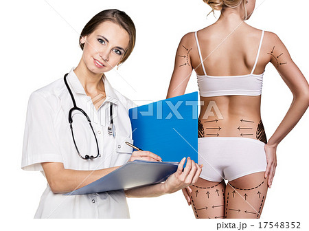 Doctor consults young woman 17548352