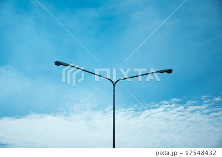 road lamp with sky background 17548432