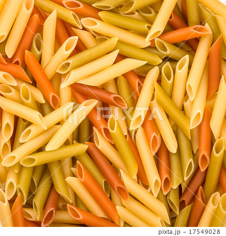 Pasta Penne colorata texture background  17549028