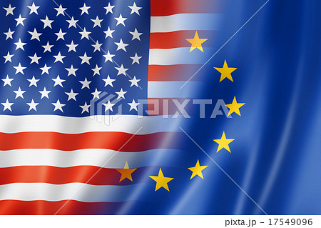 USA and Europe flag USA and Europe flag 17549096