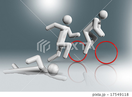 Triathlon 3D symbol, Olympic sports 17549118