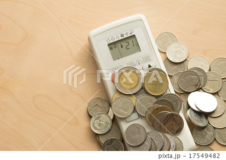 Wasteful spending air condition remote with coin 17549482