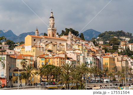View of Menton city - French Riviera, France View of Menton city - French Riviera, France 17551504
