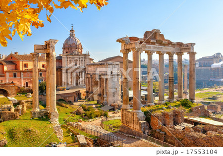 Roman ruins in Rome, Forum Roman ruins in Rome, Forum 17553104