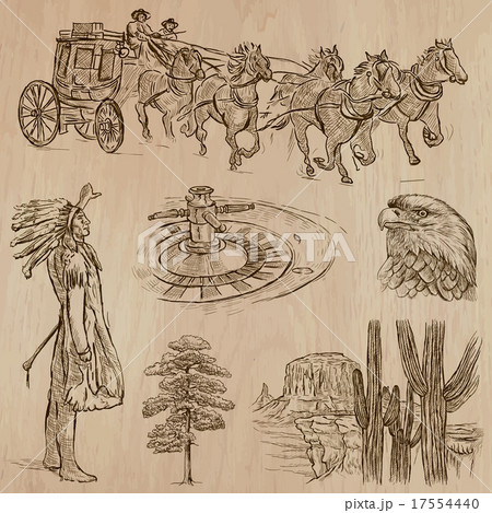 Wild West - Hand drawn vector pack 17554440