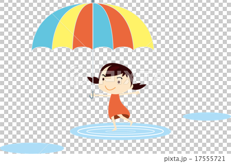 Leave an umbrella on a rainy day and go out 17555721