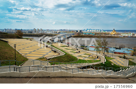 View of Nizhny Novgorod. Kanavinsky bridge. 17556960