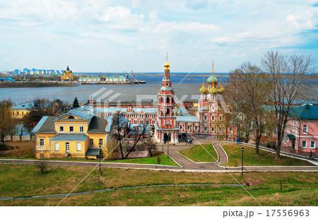View Stroganov church in Nizhny Novgorod 17556963