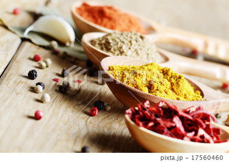 Spoons with spices Spoons with spices 17560460
