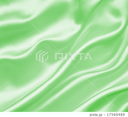 Smooth elegant green silk or satin texture  17560489