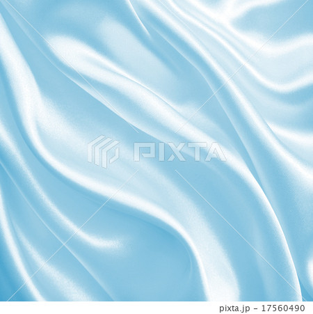 Smooth elegant blue silk or satin as background 17560490