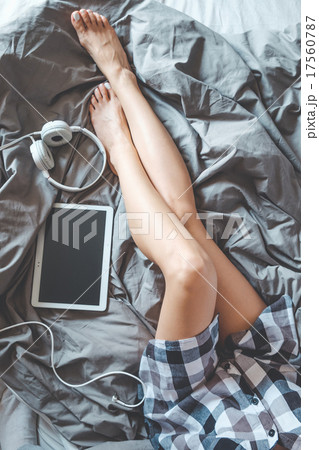 woman on the bed woman on the bed 17560787