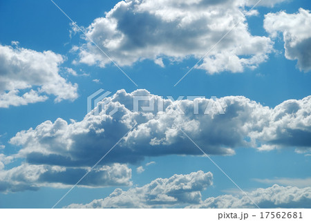 Bright sunny clouds against blue sky Bright sunny clouds against blue sky 17562681