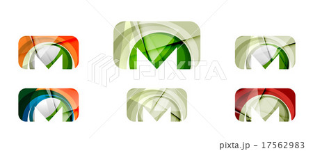 Set of abstract email icon, business logotype 17562983