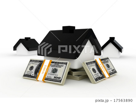 small house with a black roof stands on dollar small house with a black roof stands on dollar 17563890