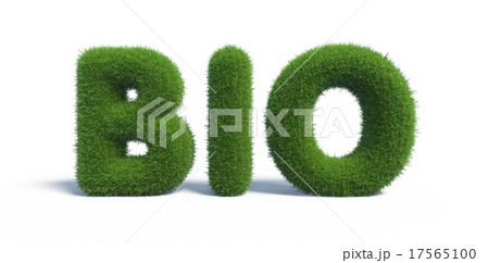 Symbols Bio made of green grass Symbols Bio made of green grass 17565100