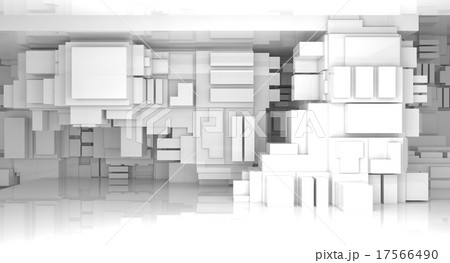 3d abstract white empty high-tech interior 3d abstract white empty high-tech interior 17566490