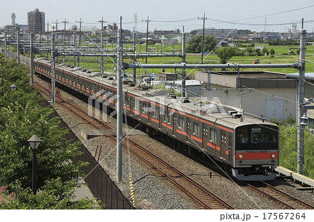 吉川美南駅周辺と武蔵野線205系電車 17567264