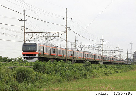 見沼田んぼを行く、武蔵野線209系電車 17567396