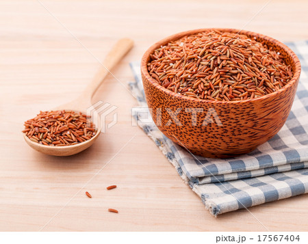 Whole grain Traditional Thai rice . 17567404