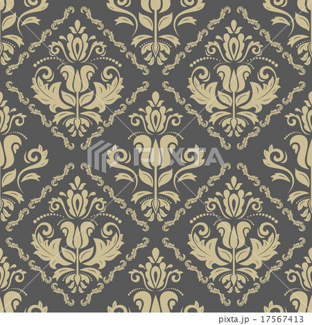 Damask Seamless Vector Pattern 17567413