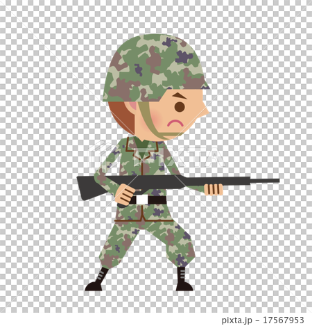 銃を構える自衛官・軍人 17567953