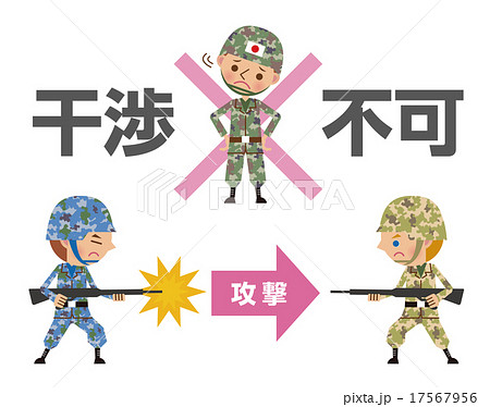 集団的自衛権を行使しない場合のイメージ図（文字あり） 17567956
