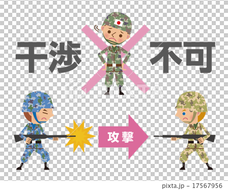 不行使集體自衛權的圖像圖（帶字母） 17567956