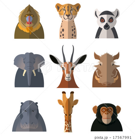 Icons of african animals3 17567991