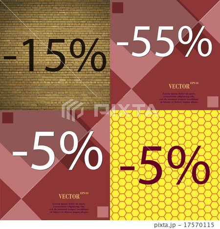 Set of abstract backgrounds and interest discount Set of abstract backgrounds and interest discount 17570115