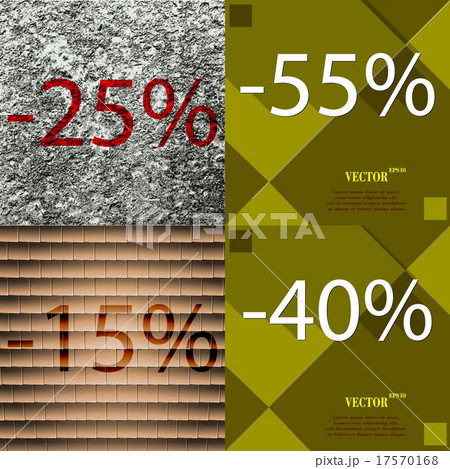 Set of abstract backgrounds and interest discount 17570168