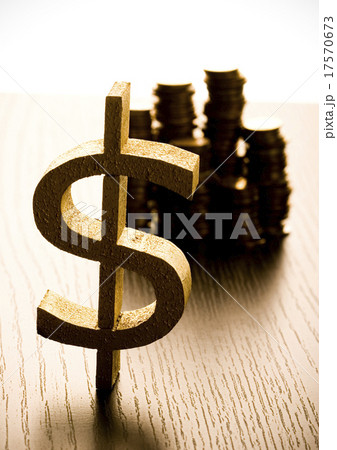 Detail closeup dollar, bright financial  17570673