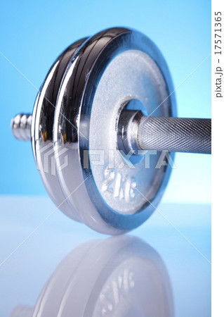 Dumbbell, bright colorful tone concept 17571365
