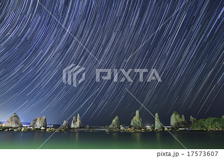 橋杭岩の星の軌跡 17573607