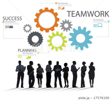 Teamwork Team Group Gear Partnership Cooperation Concept Teamwork Team Group Gear Partnership Cooperation Concept 17576100