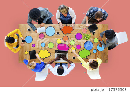 Multiethnic Group of People in Meeting Concept 17576503