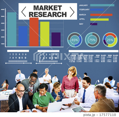 Market Research Analysis Bar Graph Solution Strategy Concept 17577110