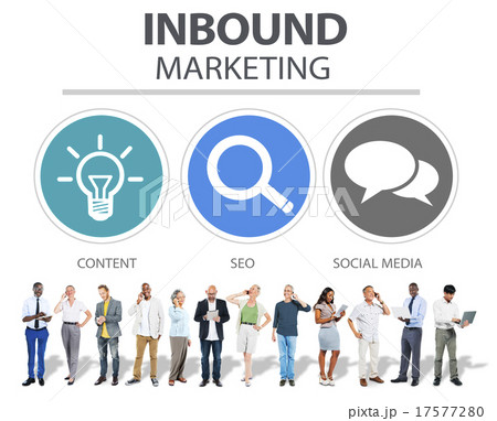 Inbound Marketing Commerce Content Social Media Concept Inbound Marketing Commerce Content Social Media Concept 17577280