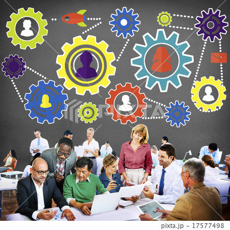 Team Functionality Industy Teamwork Connection Technology Concep 17577498