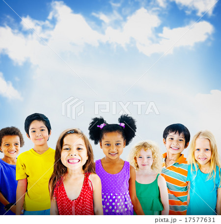 Diversity Children Friendship Innocence Smiling Concept Diversity Children Friendship Innocence Smiling Concept 17577631
