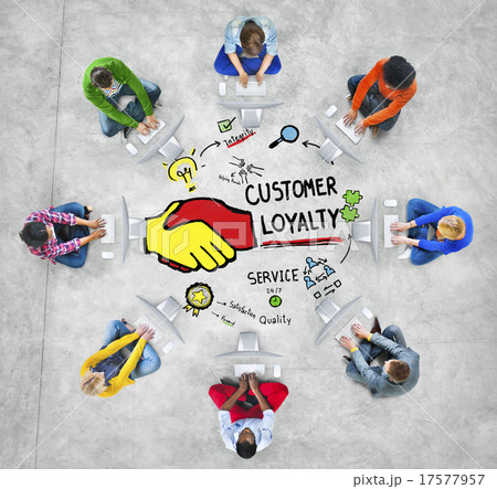 Customer Loyalty Service Support Care Trust Casual Concept 17577957