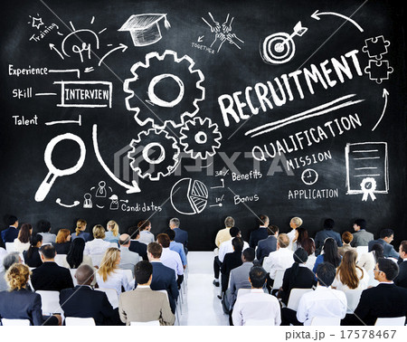 Business People Seminar Recruitment Presentation Concept 17578467