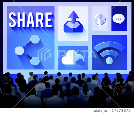 Share Social Networking Global Communication Concept 17578670