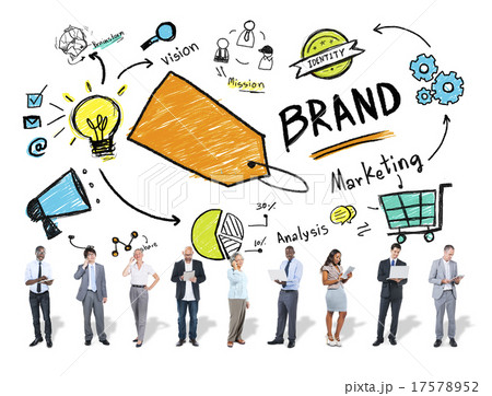 Diverse Business People Marketing Brand Concept Diverse Business People Marketing Brand Concept 17578952