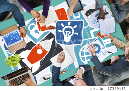Social Media Startup Strategy Planning Technology Concept 17579185