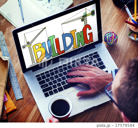 Building Business Strategy Stability Success Concept 17579584